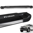 Estribo Lateral L200 Triton 2008 a 2018 Alumínio Preto Fosco