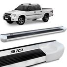 Estribo Lateral S10 CD 1995 a 2011 Branco Malher Personalizado