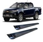 Estribo S10 S-10 2012 A 2019 Cabine Dupla Alumínio Preto