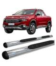 Estribo Toro Modelo Oval Cromado - Estribo Lateral Fiat Toro