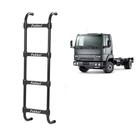 Estribo Traseiro p Ford Cargo 2012 2013 2014 4 Degraus Preto
