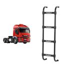 Estribo Traseiro p Iveco Hi-Road 4 Degraus - 1480mm - Preto