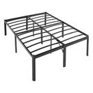 Estrutura de cama Amazon Basics Heavy Duty, antiderrapante, totalmente preta