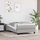 Estrutura de cama Box Spring vidaXL Twin XL Tecido cinza claro