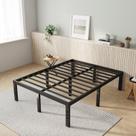 Estrutura de cama Novilla Full Size 36 cm de armazenamento em plataforma metálica