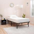 Estrutura de cama plataforma Amazon Basics Dobrável Metal Twin Black
