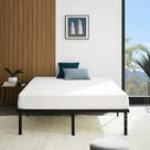 Estrutura de cama plataforma Amazon Basics em tamanho real com armazenamento