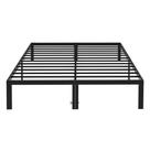 Estrutura de cama Simple Deluxe Queen Size 14 polegadas, plataforma preta