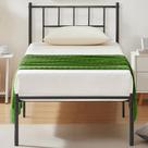 Estrutura de cama VECELO Twin Metal Platform com cabeceira