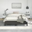Estrutura de cama vidaXL Queen Size em material sintético preto