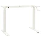 Estrutura de mesa de pé vidaXL com altura ajustável branca
