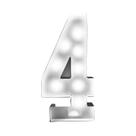 Estrutura Digital De Luz Branca Para Letreiro Luminoso 73cm Com Números De 0 a 9 Em Placa KT E