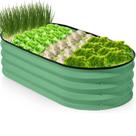 Estrutura Metálica P/ Cultivo com Design Oval 200x60cm Verde