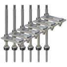 Estrutura Painel Solar Suporte Parafuso Telhado - Kit 6 Un Estrutura Painel Solar Suporte Parafuso Telhado - Kit 6 Un