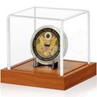 Estuche para exhibición de monedas JupDec con base de madera acrílica 8 cm