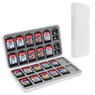 Estuche para Juegos de Nintendo Switch FYY Blanco con 24 Ranuras para Tarjetas de Juego