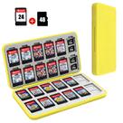 Estuche para Juegos Nintendo Switch FYY Amarillo con 24 Ranuras para Tarjetas de Juegos