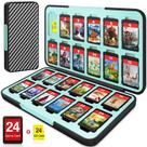 Estuche para Juegos Switch CYKOARMOR para 24 Tarjetas de Juego y 24 Tarjetas Micro SD Estuche para Juegos Switch CYKOARMOR para 24 Tarjetas de Juego y 24 Tarjetas Micro SD