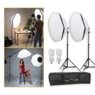 Estúdio Iluminação 2 Softbox Octogonal 70cm com 2 Tripés 1,9m e 2 Lâmpadas 150W 220V - Ágata III - 7 peças