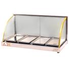 Estufa 4 Bandejas Vidro Curvo W Filete Dourado Basica 127V - Tita