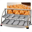 Estufa De Salgados Dupla Curva 10 Bandejas Quente Inox 220v
