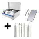 Estufa Esterilizador Podologia Kit 12 Bisturi Profissional