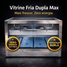 Estufa Expositor Vitrine Fria com Bandejas Dupla 2 andares Com Gelox para cada bandeja Para Doces