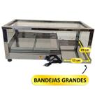 Estufa para Salgados Elétrica 3 Bandejas Inclinada Vitrine Aquecedora Inox Estufa para Salgados Elétrica 3 Bandejas Inclinada Vitrine Aquecedora Inox