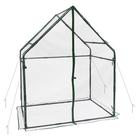 Estufa Pequena Walk-in Gardzen, Estufa Portátil Resistente para Exterior com Estrutura Robusta e Capa Transparente, Protege Plantas do Frio e da Chuva, 92 cm (C) x 135,5 cm (L) x 168 cm (A)