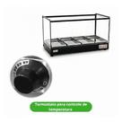 Estufa tita evr lp 4b 127v led c/ perfil preto