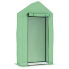 Estufa VidaXL com estrutura de aço verde 100x50x190cm com porta