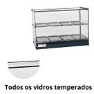 Estufa vitrine aquecedor para salgados dupla 8 bandejas 220v