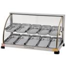 Estufa vitrine aquecedora de salgados 10 bandejas dupla 220v