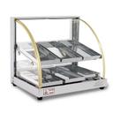 Estufa Vitrine Elétrica Curva Duplo Quente 6 Bandejas Inox Tita