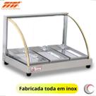 ESTUFA VITRINE EXPOSITOR CURVA INOX PARA SALGADOS 3 BANDEJAS 127v ESTUFA VITRINE EXPOSITOR CURVA INOX PARA SALGADOS 3 BANDEJAS 127v