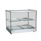 Estufa Vitrine Salgados Quadrada Com LED 4 Bandejas Inox Erato Tita