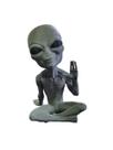 Et Alien Extraterrestre Sentado - Enfeite - Decoração Cinza