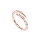 Eternity Band PAVOI banhada a ouro 14K, zircônia cúbica, ouro rosa