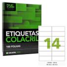 Etiq inkjet/laser a4 100fl ca4363 99,1mmx38,1mm colacril