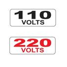 Etiqueta 110v com 12 identificação auto adesiva pvc caiado