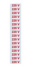 Etiqueta 220v Pvc Cartela Com 12 12x30mm - Caiado