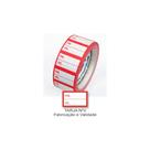 Etiqueta Adesiva 16x25mm C/Tarja Nº 3 Fabricação e Validade Rolo 500 Un