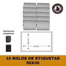 Etiqueta Adesiva 57x30 Para Mini Impressora 58mm - 10 Rolos