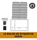 Etiqueta Adesiva 57x30 Para Mini Impressora 58mm - 15 Rolos