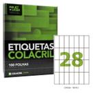 Etiqueta Adesiva A4 CA4328 30 x 74,25 mm 100 Folhas Colacril