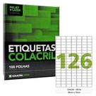 ETIQUETA ADESIVA A4 CA4349 26X15MM 100 Folhas COLACRIL