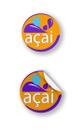 Etiqueta adesiva açai