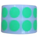 Etiqueta Adesiva Bolinha Colorida Verde Fluorescente 15mm 1,5cm Rolo C/1000 unidades