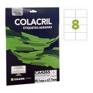 Etiqueta Adesiva Colacril A4 CA4265 99,1x67,7mm 25Fls