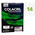 Etiqueta Adesiva Colacril A4 CA4363 38,1x99,1mm C/1400